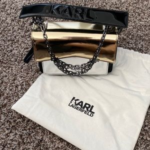 NEW Karl Lagerfeld handbag with removable straps